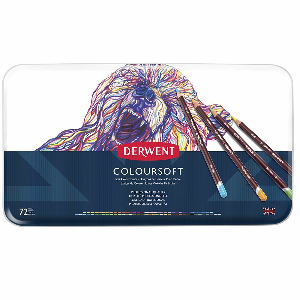 Derwent colored pencil color soft 72 color set 0701029 JAPAN NEW w