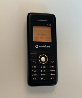Vodafone 125 schwarz Geprüft, Volle Funktion, Händler, Garantie, Toller Zustand