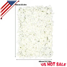 NEW Artificial Flower Wall Panel White 20pcs For Filming Wedding Party Backdrop