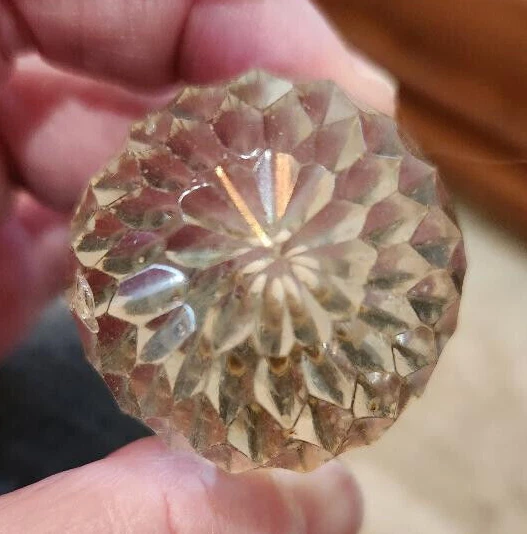 Lote de 8 botões de puxar gaveta bola de vidro vintage 1 1/2" acabamentos - Imagem 4 de 4