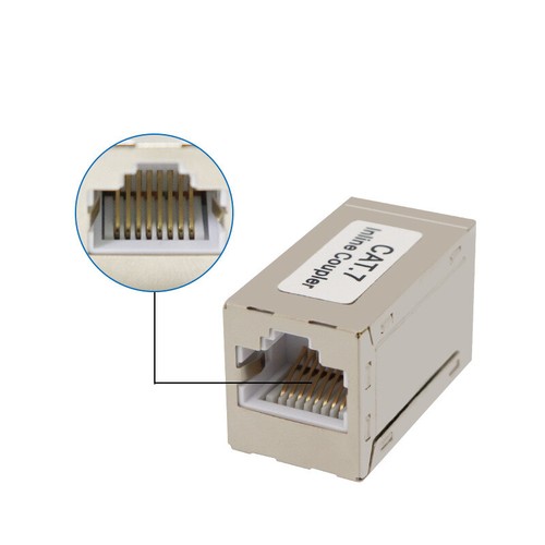 2x CAT 7 Netzwerk RJ45 Verbinder für Patchkabel LAN Netzwerkkabel Kupplung DSL - Bild 8 von 12