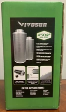 VIVOSUN 4" 350 CFM Air Carbon Filter Australia Virgin Charcoal Bed
