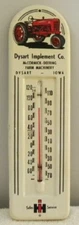 Vintage IH Farmall M Tractor, McCormick-Deering Machinery, Dysart IA Thermometer