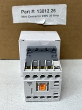 CMA Dish Machines 13012.26 Contactor, Mini, 220V, 20A, 3 Pole Auxiliary Contact