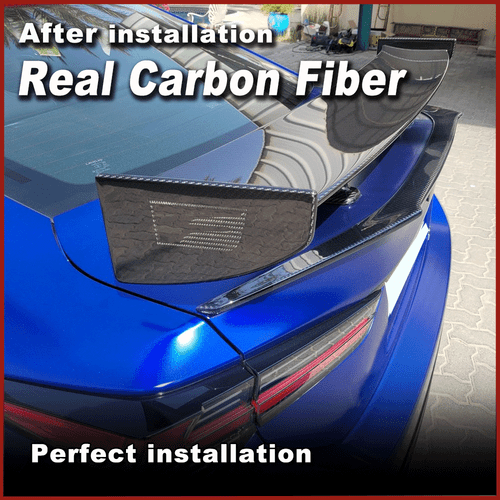 For Lexus RC F RCF RC-F Coupe 2015-2018 REAL CARBON Rear Trunk Spoiler Wing Lip - Picture 3 of 12