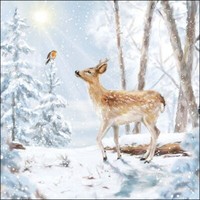 20 Papierservietten Servietten Meeting In Winterworld Ambiente 33X33Cm