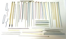 Mixed Vintage Lot Used Old Susan Bates Boye Knitting Needles Tools
