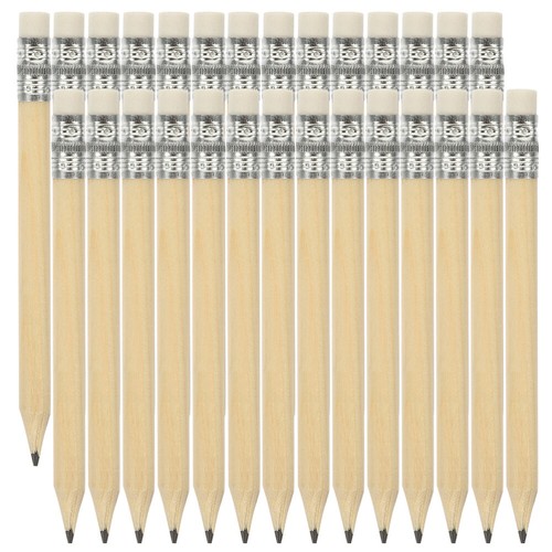 40pcs Office Short Drawing Pencils Small Erasable Log Pencils Writing Mini Golf - Picture 8 of 12