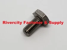 (10) 1/4-28x1/2 Stainless Steel Hex Head Cap Screws 1/4x1/2 Bolts 1/4x28 x 1/2