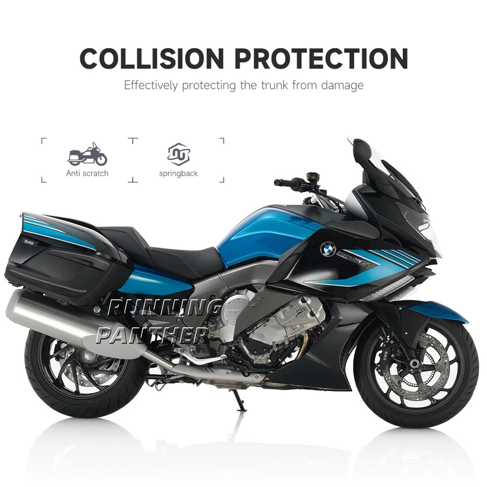 New Side Trunk Panel Case Protector Fairing Cover Guard For BMW K1600GT K1600GTL - Image 4 of 4