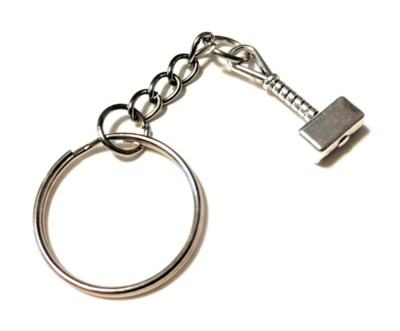 MJS1 Marvel Comics MINI THOR Hammer Mjolnir Avengers Metal Key chain cosplay .9''