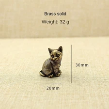 Buy 2 get 3 little Cat Figurine statue Animal carvings kitten Toy Home Decor