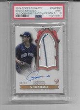 2024 TOPPS DYNASTY SHOTA IMANAGA RC AUTO PATCH AUTOGRAPH # 4/10 CUBS MINT PSA 9