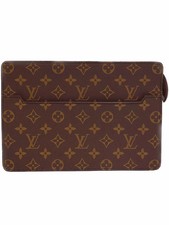 Louis Vuitton Monogram Leather Brown Pochette Homme Shoulder Bag