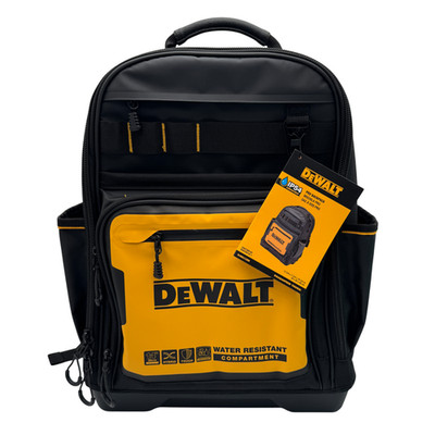 DeWALT PRO Durable Denier Fabric Backpack DWST560102 w/ 43 Pockets NEW Water Res