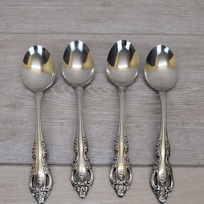 Oneida Brahms Set of 4 Tablespoons Community Stainless Flatware 