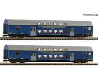 Fleischmann 6260092 - Personenwagen Set Doppelstockwagen CSD Ep.Iv 2-Teilig