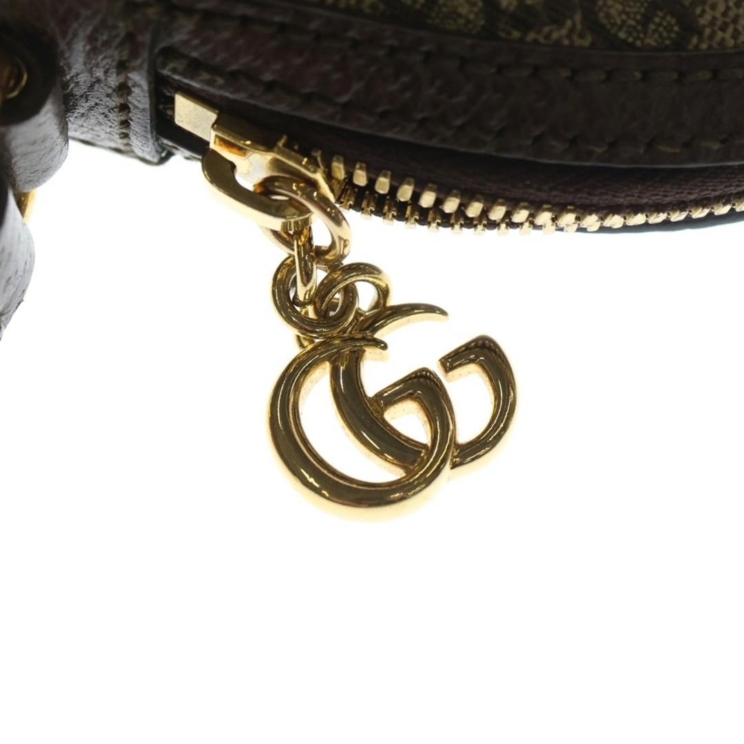 GUCCI GG Supreme Ophidia Shoulder Bag Beige X Brown Canvas Leather 499621 Used 4 thumbnail 6