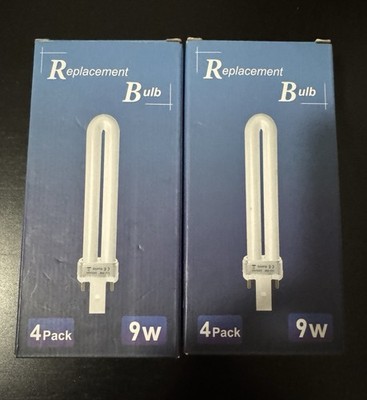 8 Pack 21050 9W U-shaped Replacement Bulb Comp w/Dynatrap DT3009 DT3019 DT3039