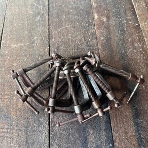 Lot of 8 Vintage 2-Inch C-Clamps (USA)
