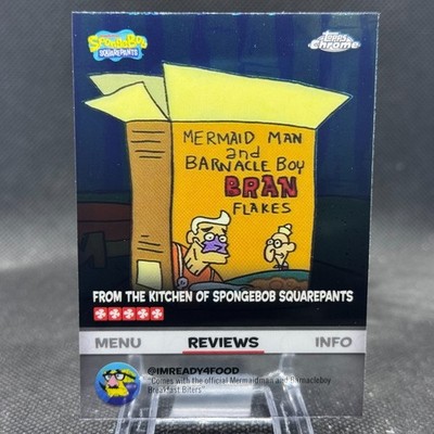 2025 Topps Chrome SpongeBob Mermaidman and Barnacleboy Bran Flakes Review #BB-19