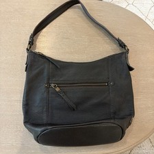 Borsa a tracolla The Sak donna nera ciottoli hobo zip top tasche con borchie