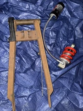 YSR DMC CHROMOLY BOX SWING ARM And FOX RACING Shox Shock Yamaha YSR50 YSR80 Rare