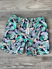 Chubbies Boys Botanical Board Shorts Swim Shorts Size Small,8/9 Elastic Waist H3
