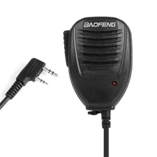 Hand Speaker Microphone PTT for Baofeng UV-5R UV-5RE Plus Walkie Talkie Speaker