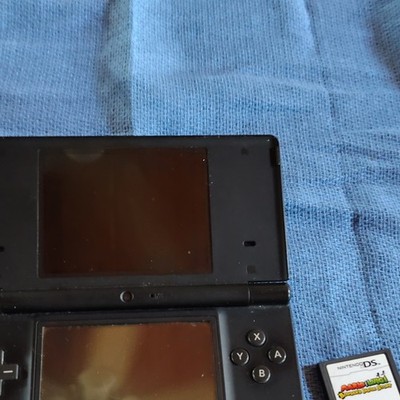 Nintendo DS Lite Black Handheld Console w/ Mario & Luigi Bowser's Inside Story
