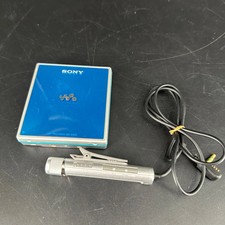 SONY MD WALKMAN MZ-E620 Portable Mini Disc Music Player Blue Working Used Japan