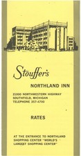 FORMULAIRE DE RÉSERVATION DE CHAMBRE VINTAGE STOUFFER'S NORTHLAND INN SOUTHFIELD MI