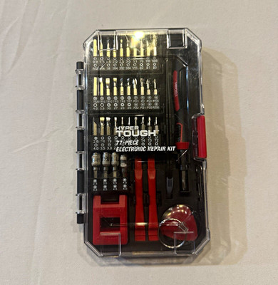 HYPER TOUGH 77-Piece Electronic Repair Kit, Hard Case BRAND NEW NOT OPENED