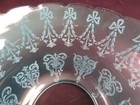 1880's Blue Deep Acid Cut Back Medallion Decorated Kerosene Oil Gas 4" Lip Shade — photo 6