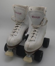 Chicago Women's Classic Roller Skates Premium White Quad Rink Skates Size 7