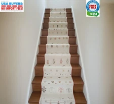 2x23 ft Runner Rug Hand Made Extra Long Hallway Decor Cotton Stair Runner