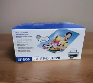 Epson Stylus Photo R220 Photo et imprimante jet d'encre CD/DVD Impression NEW - J'ai ouvert.