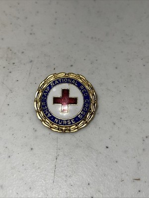 Vintage American National Red Cross Nurse Pin #333589