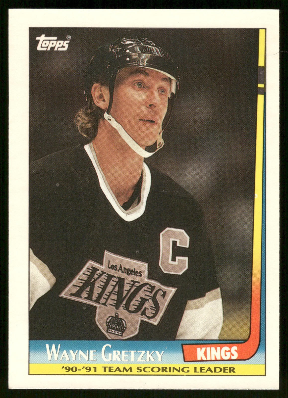 1991-92 Topps #10 Wayne Gretzky Team Scoring Leaders Los Angeles Kings