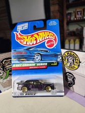 👓Hot Wheels 1999 #945🔥Mercedes-Benz C-CLASS Met Black⭐Gold Lace Wheels⚡X-Ray