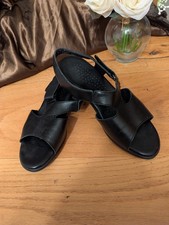 SAS Black Tripad Comfort Suntimer Sandals Women Shoes Made in USA 8.5