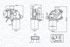 MAGNETI MARELLI Wischermotor Vorne für RENAULT