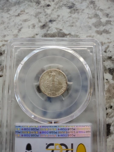 1944-D MS64FB PCGS Blue Label Mercury Dime - Picture 3 of 4