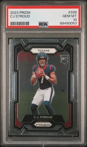 2023 Panini Prizm C.J. Stroud #339 (RC) PSA 10 Houston Texans GEM MINT