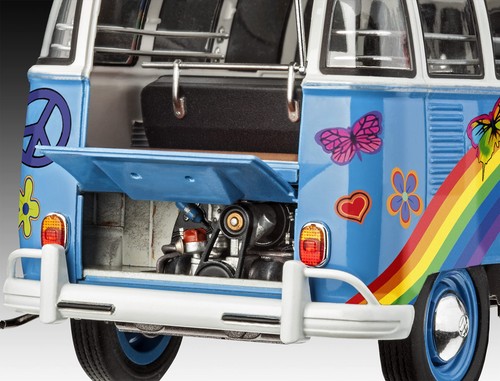 German Revell (Revell) 1/24 Volkswagen T1 Samba Bus Flower Power 07050 - Picture 11 of 14