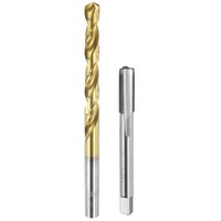 1 Stk M7.5 X 0,5 Gewindebohrer Unbeschichtet Und 1 Stk 7Mm Bohrer Ti-Beschichtet
