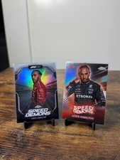 2025 2024 Topps Chrome F1 Lewis Hamilton Speed Demons Insert SD-2 SD-6 NM CLEAN