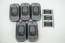 Samsung SCH-U680 Convoy 3 Metalic Gray Verizon Lot of 5 Phones w/ 3 Batteries