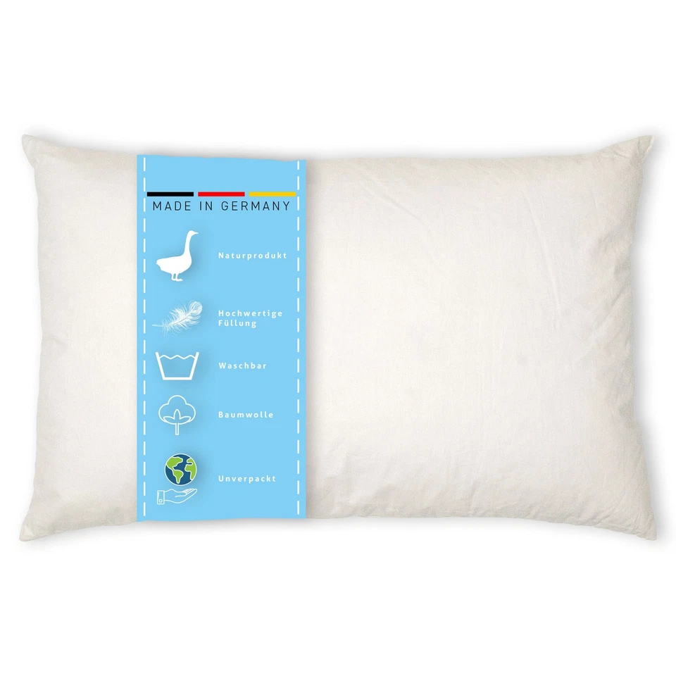 Federkissen Füllkissen waschbar verschiedene Größen und Formen Made in Germany - Bild 2 von 4