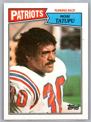 Mosi Tatupu 1987 Topps New England Patriots #100